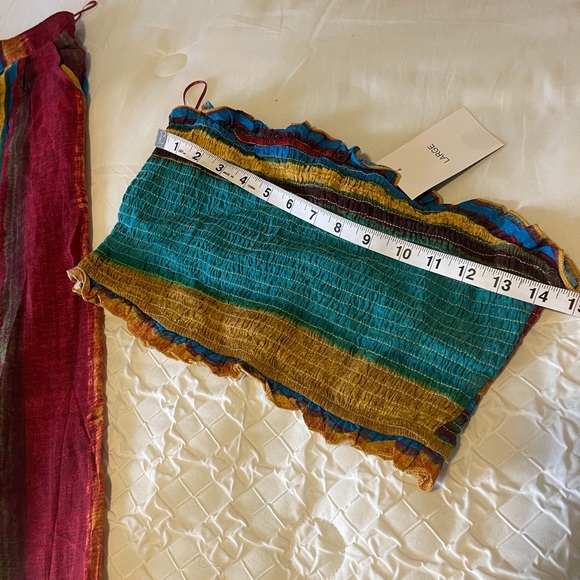 Palazzo Set with Tube Top....Size Large - Picture 7 of 8